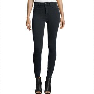 DL1961 - Premium Denim No. 1 Super Skinny High-Rise Ankle Jeans in Battle Black